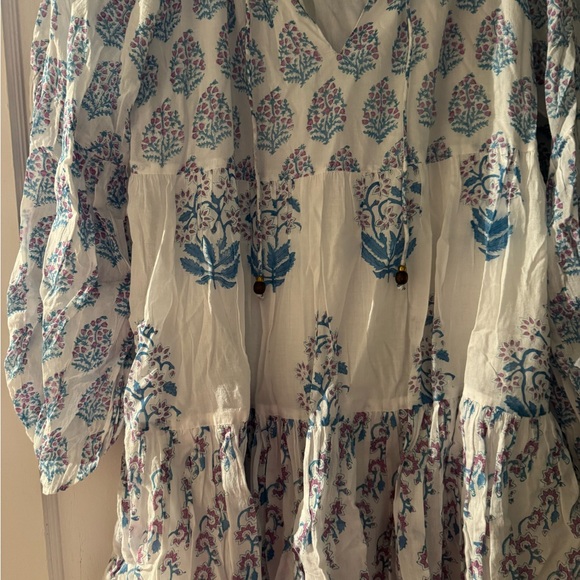 Oliphant Balloon Sleeve Dress in Lilac Selva- size L - Picture 4 of 6